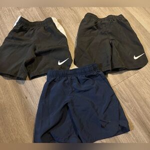 Nike Dri- Fit Black and Dark Blue Shorts Trio
